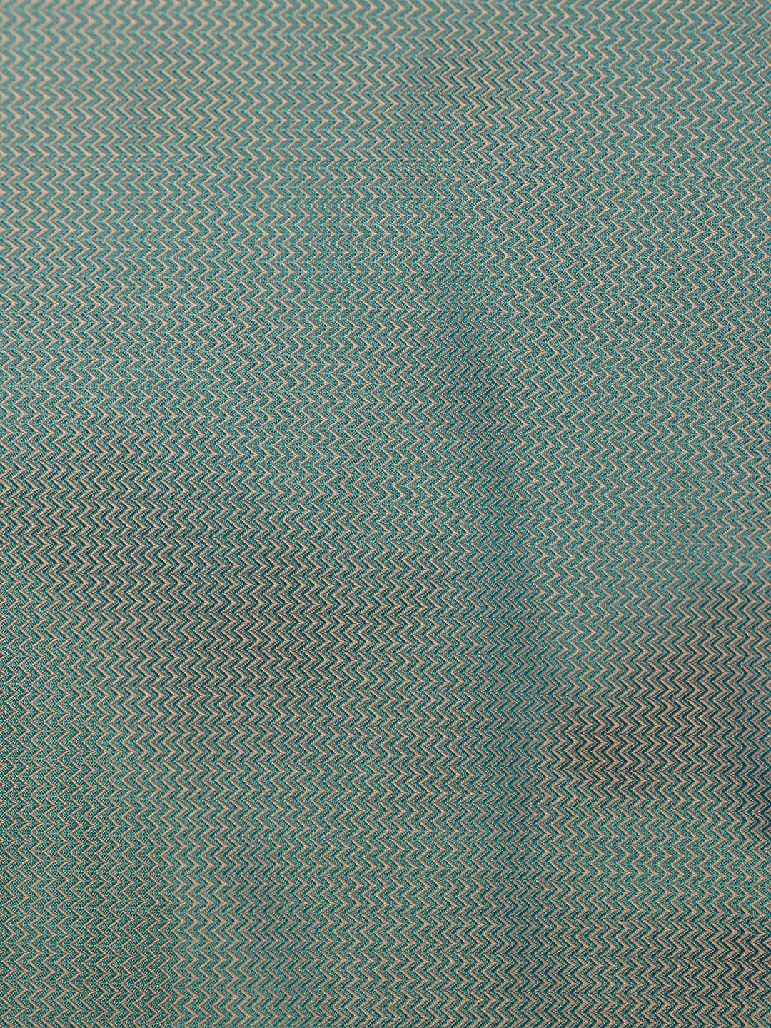 Pure Silk Mix Herring Bone Shirting Fabric Blue HBC07 - Image 4