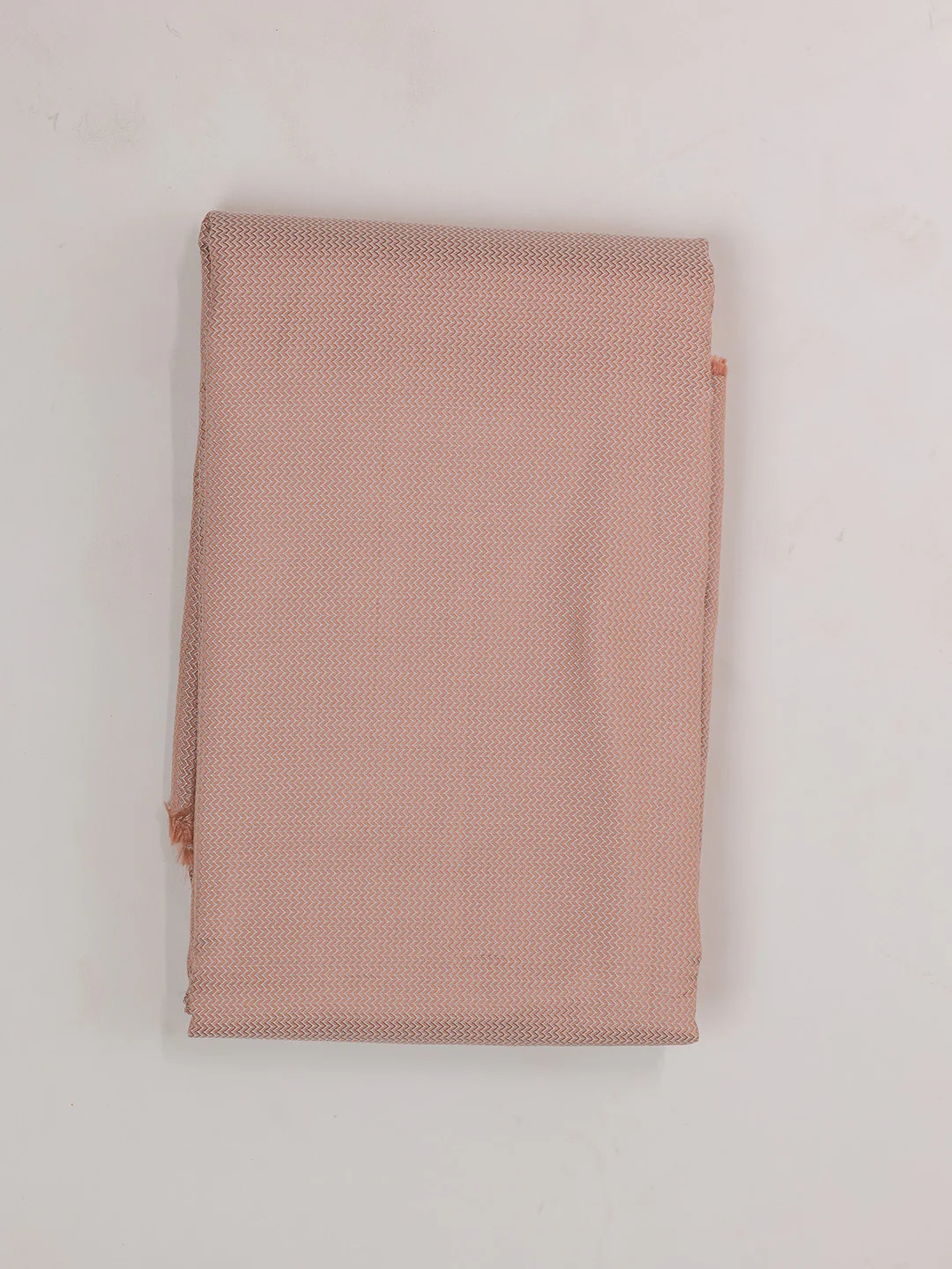 Pure Silk Mix Herring Bone Shirting Fabric Brown HBC08 - Image 4