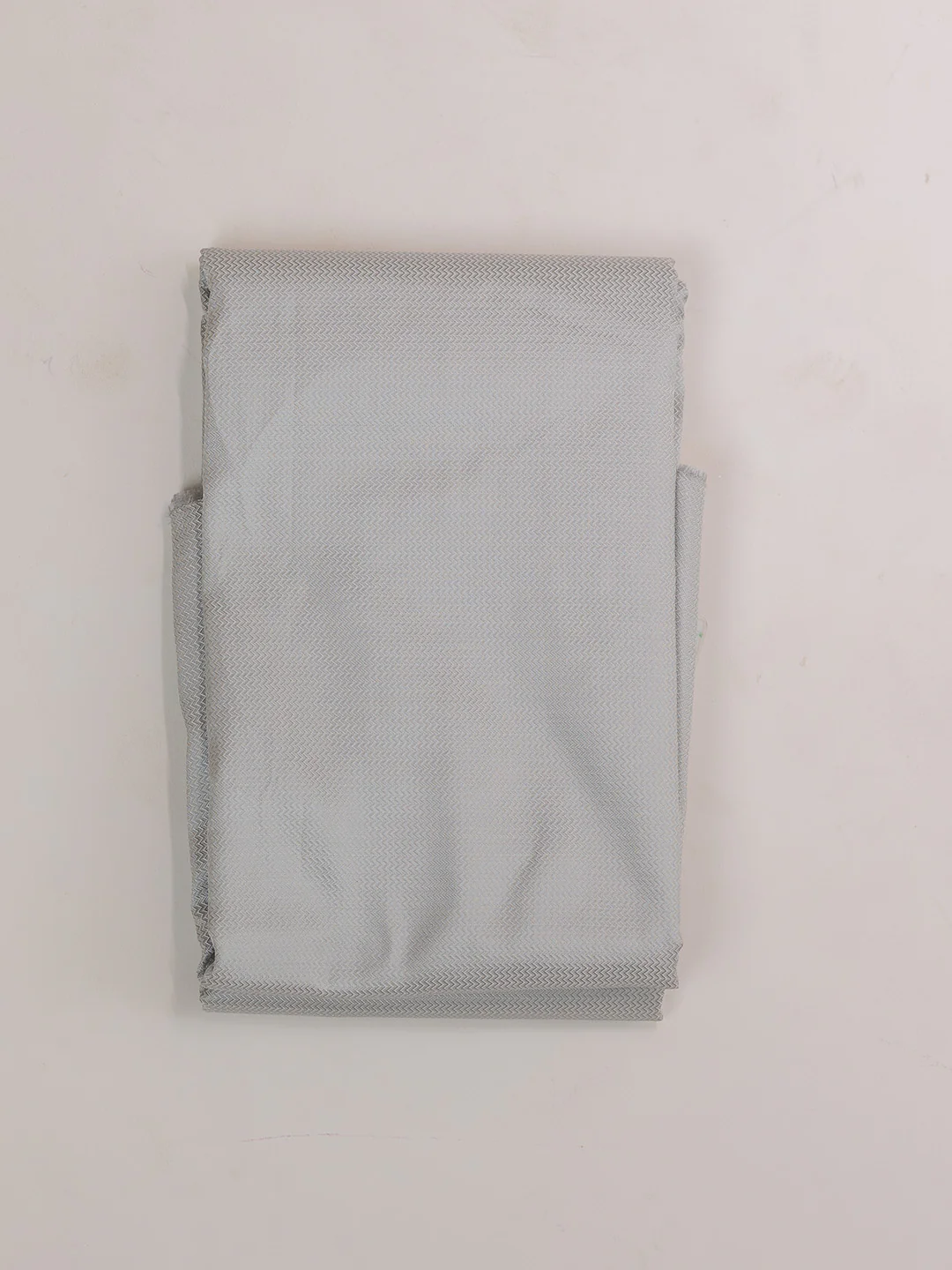 Pure Silk Mix Herring Bone Shirting Fabric Grey HBC05 - Image 4