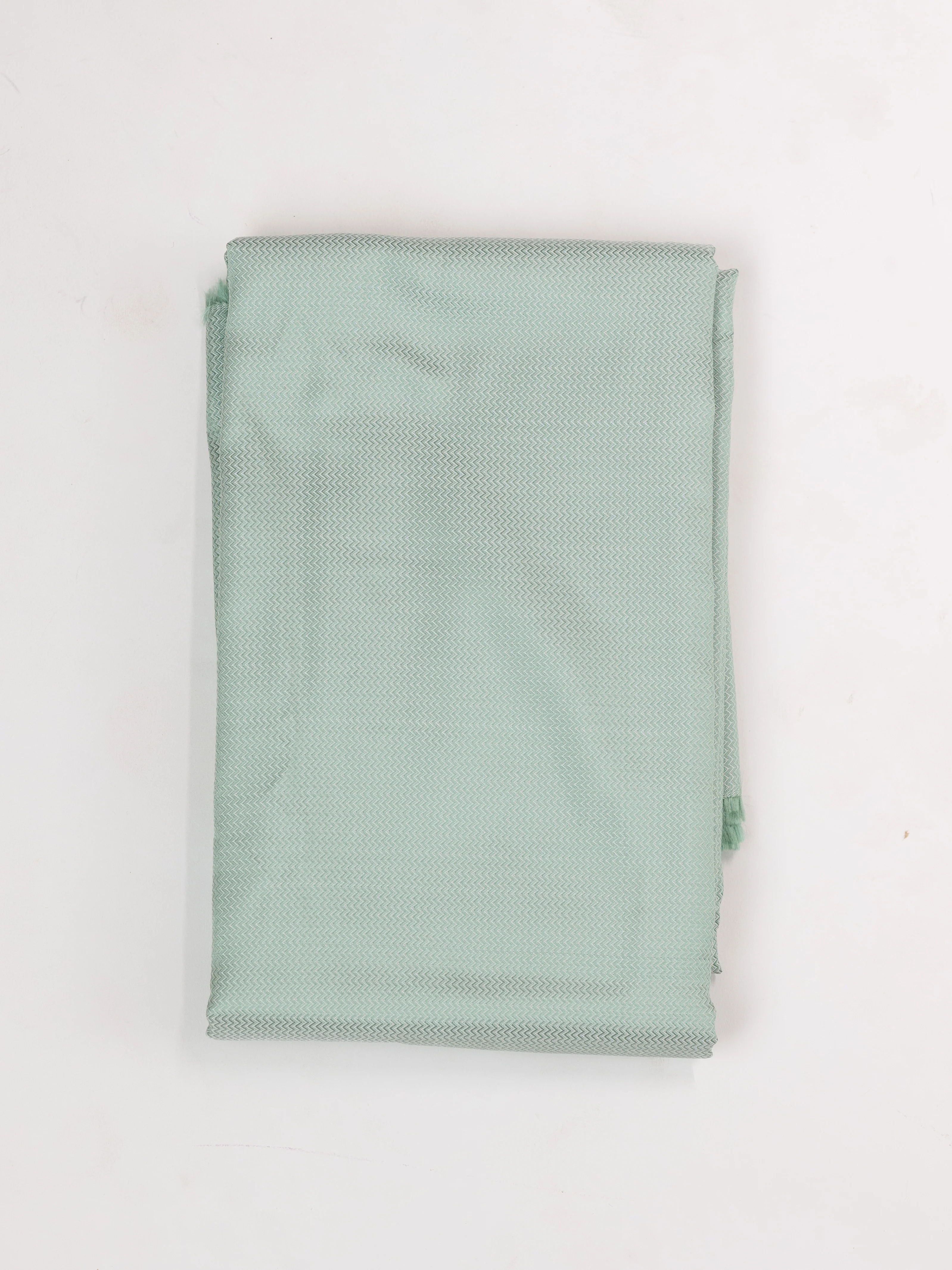 Pure Silk Mix Herring Bone Shirting Fabric Pista Green HBC03 - Image 4