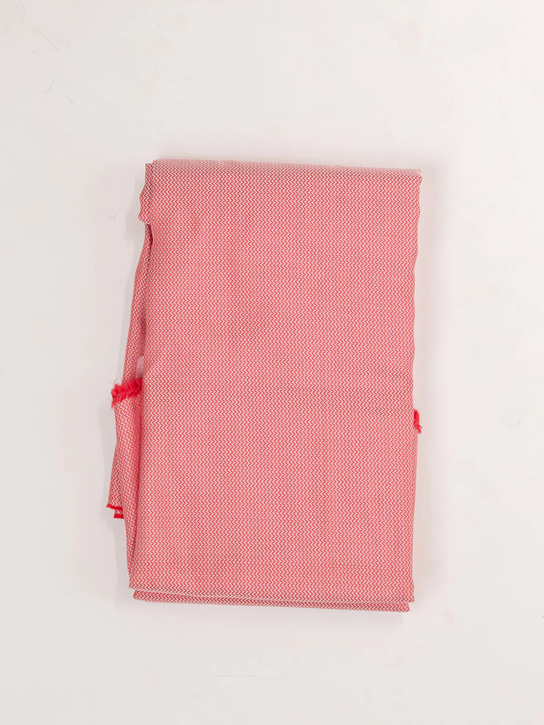 Pure Silk Mix Herring Bone Shirting Fabric Red HBC06 - Image 3
