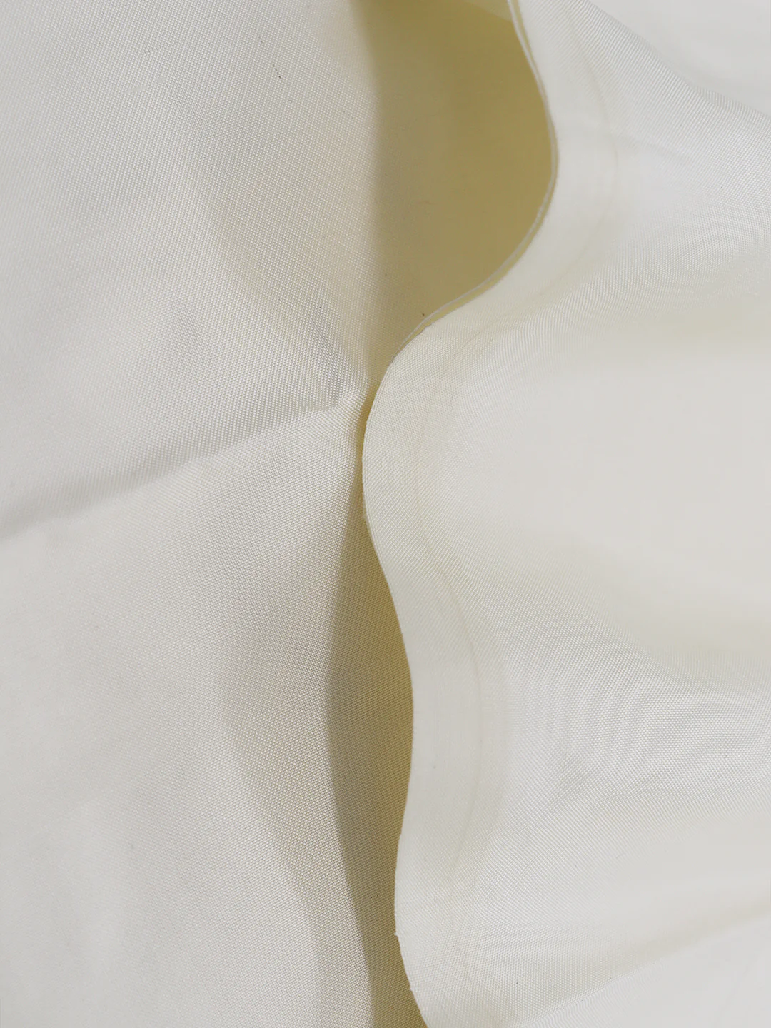 Pure Silk Plain Cream Shirting Fabric 5566 - Image 2