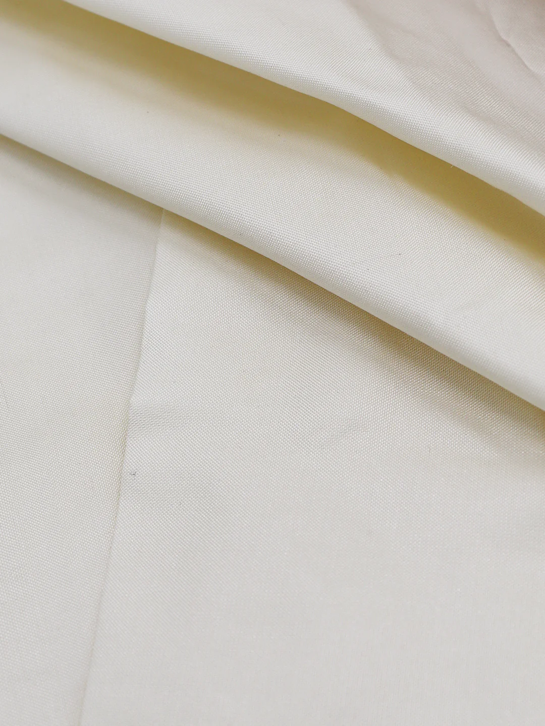 Pure Silk Plain Cream Shirting Fabric 5566 - Image 3