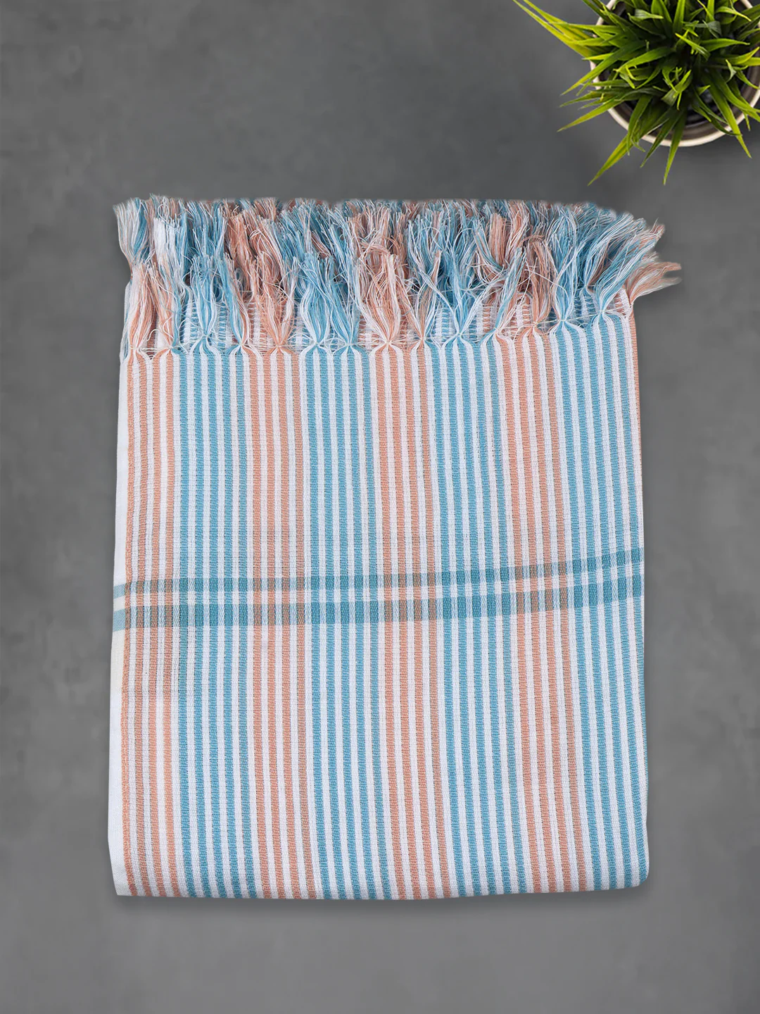 100% Cotton Stripes Designed Signature Bath Towel Pack of 2 1150 - Image 5