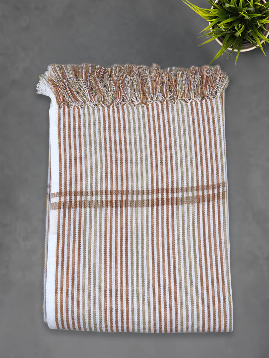 100% Cotton Stripes Designed Signature Bath Towel Pack of 2 1150 - Image 6