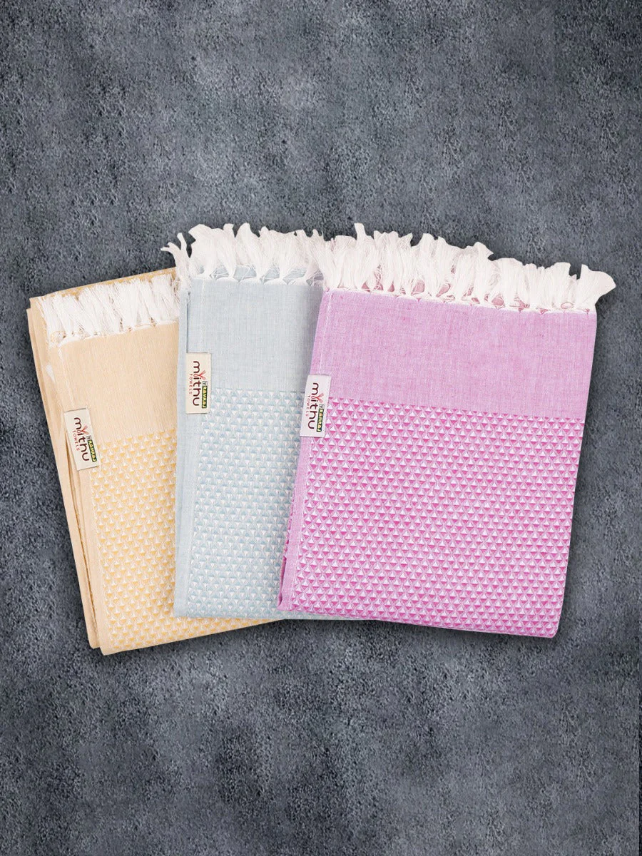 Signature Checked Bath Towel Family Pack of 5 (1111) - Image 2