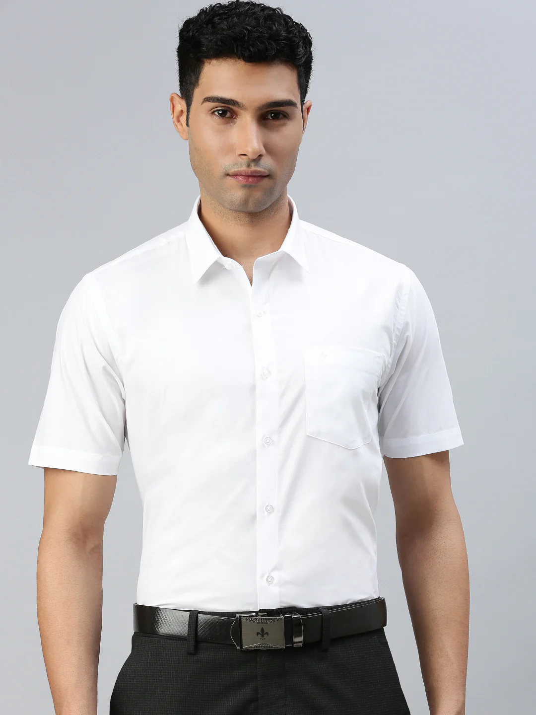 Smooth Weave 100% Cotton White Shirt - Super Faast - Image 3