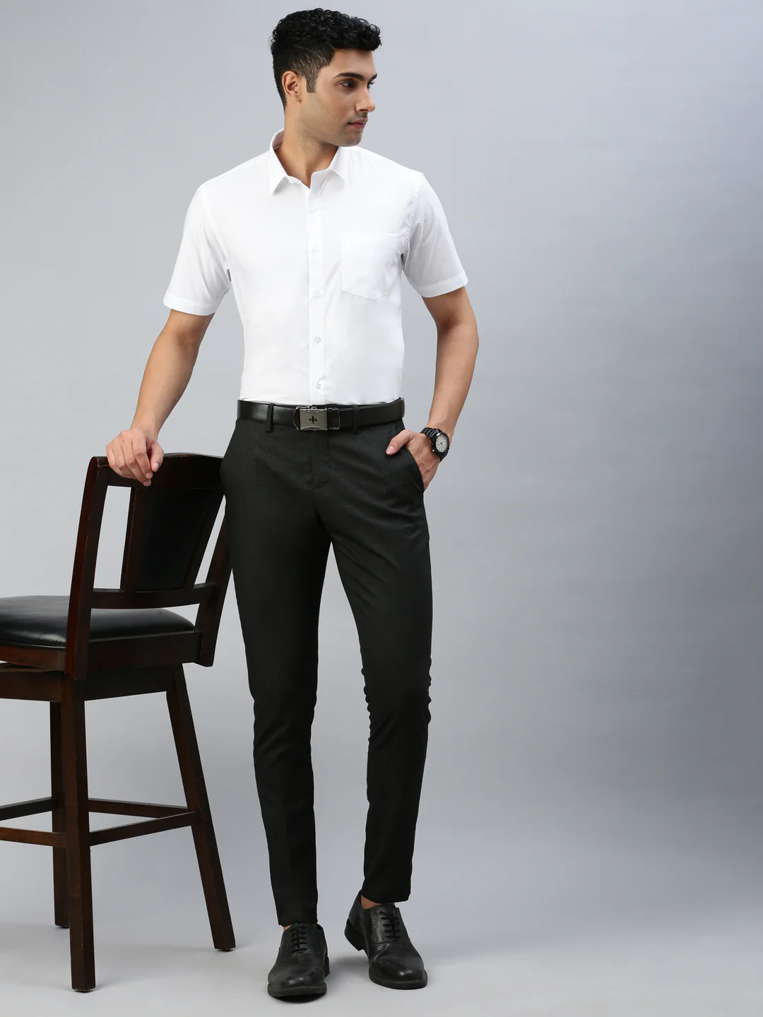 Smooth Weave 100% Cotton White Shirt - Super Faast - Image 6