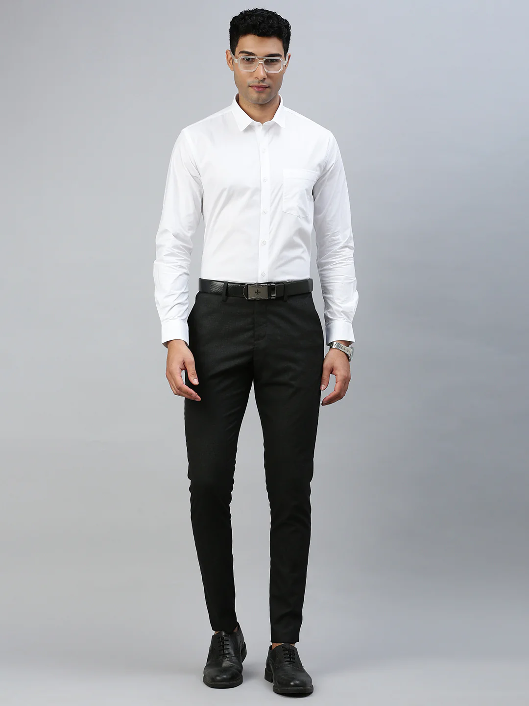 Smooth Weave 100% Cotton White Shirt - Super Faast - Image 7