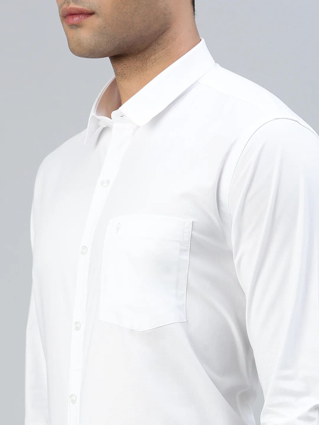 Smooth Weave 100% Cotton White Shirt - Super Faast - Image 8
