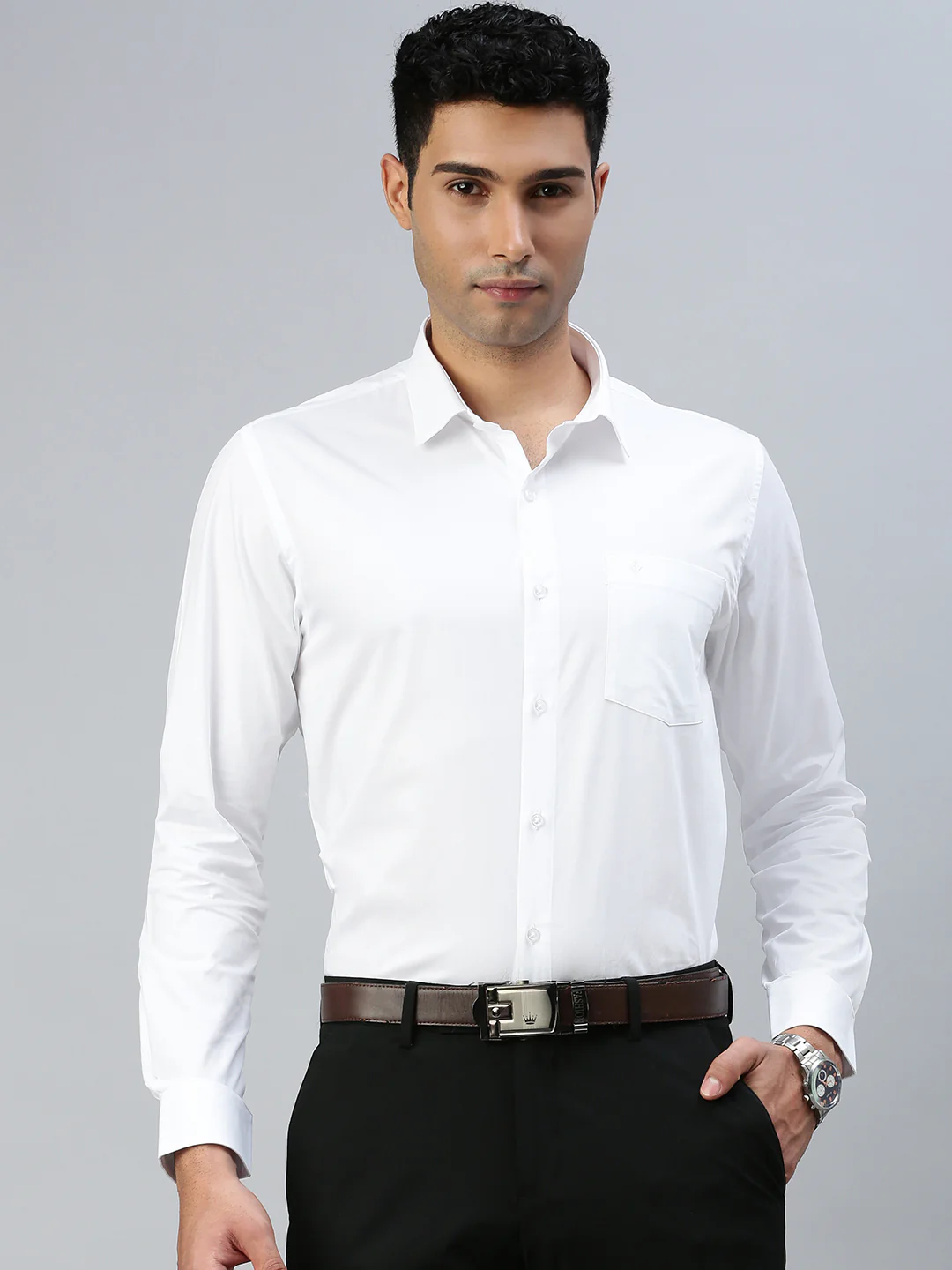 Starch Finish 100% Cotton White Shirt – Cool Cotton - Image 3
