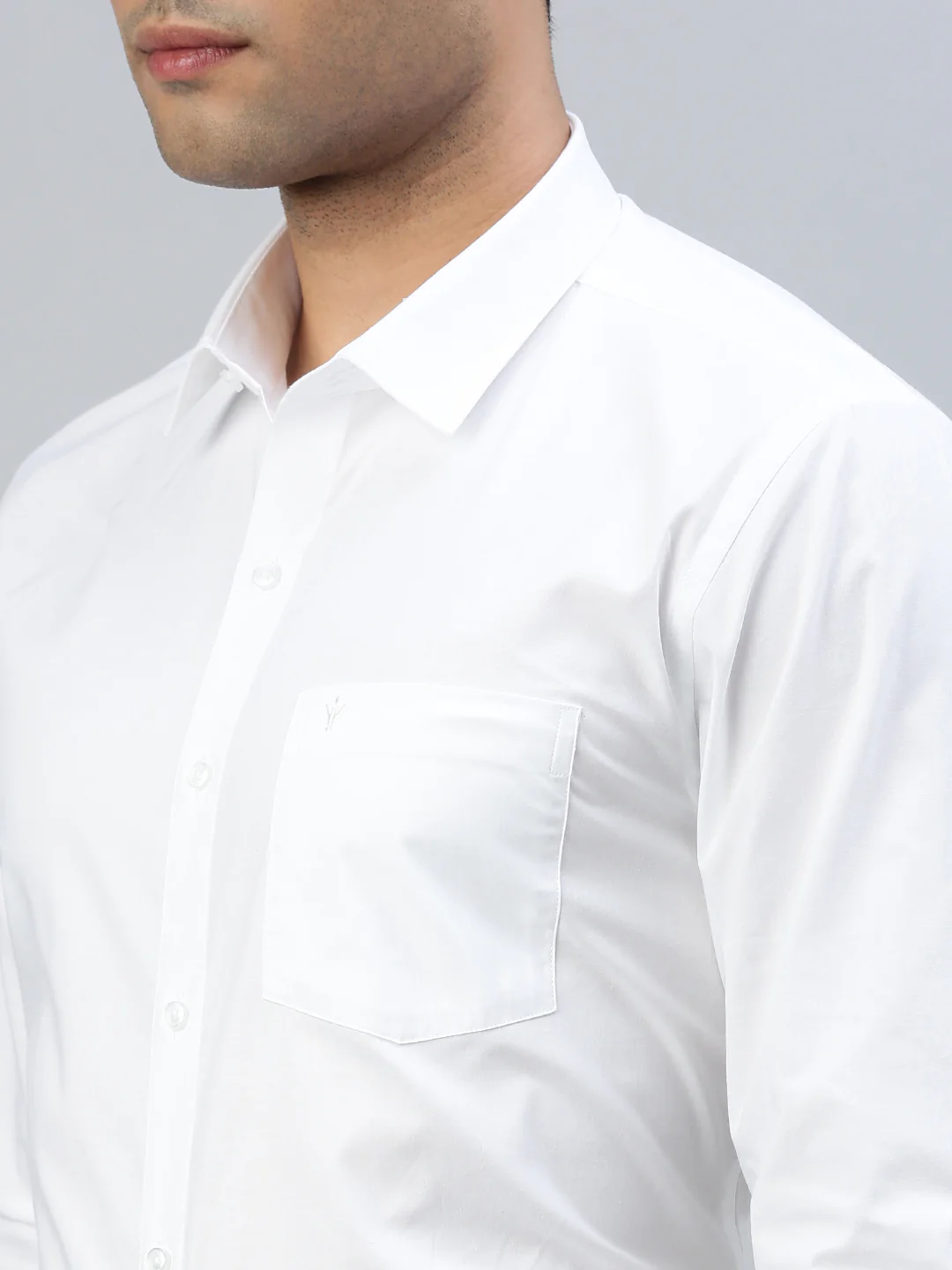 Straight Cut 100% Cotton White Shirt – Award - Image 4