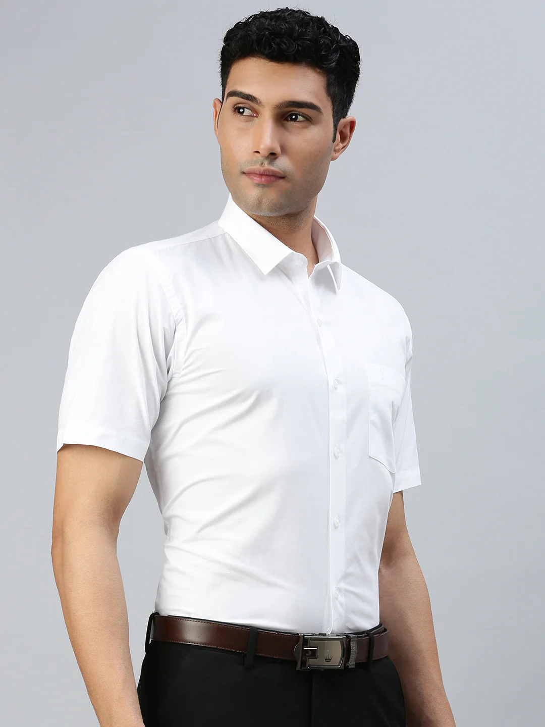 Straight Cut 100% Cotton White Shirt – Award - Image 6