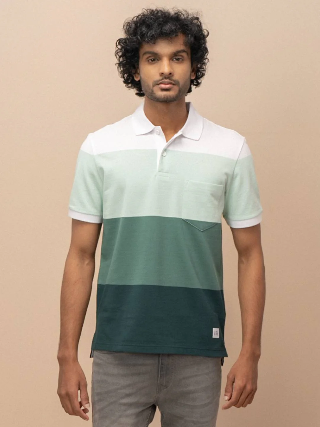 Stripper Cotton Rich Polo Icy Morn