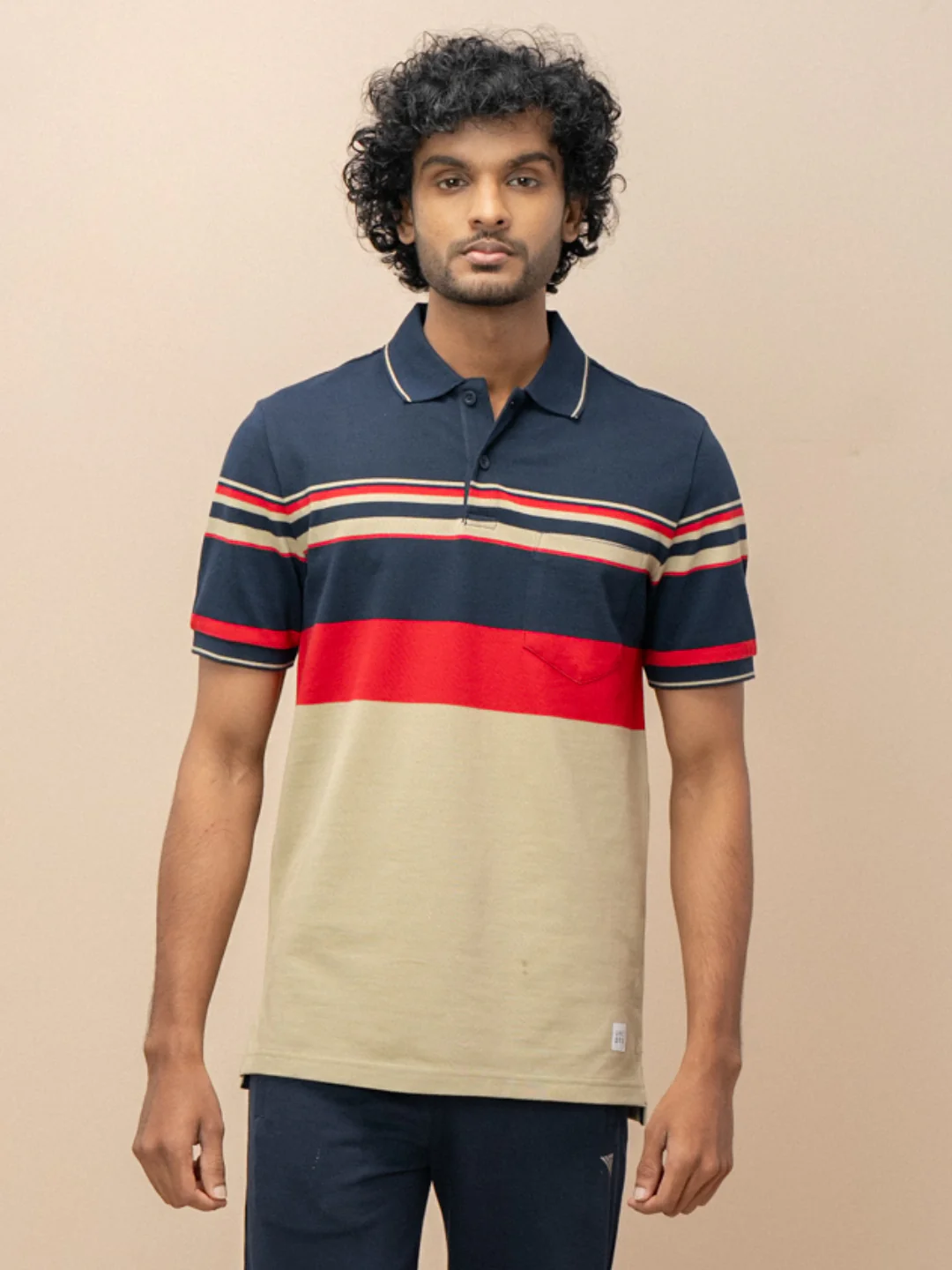 Stripper Cotton Rich Polo Salsa