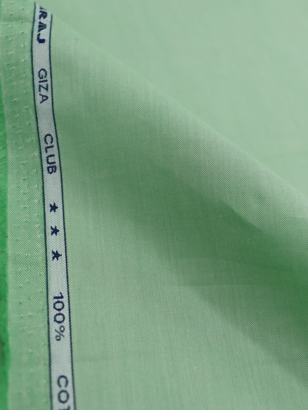 Supima Cotton Plain Shirt Fabric Green Hummer