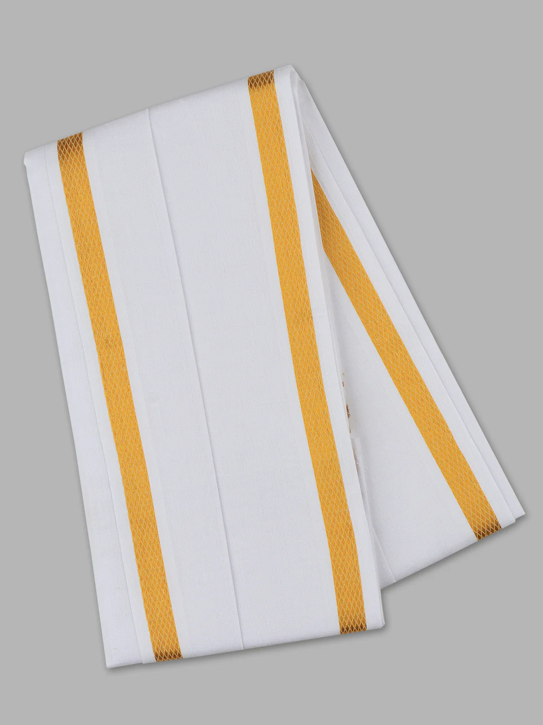 Vetha 1/2" inch Jari Towel White VF - Image 2