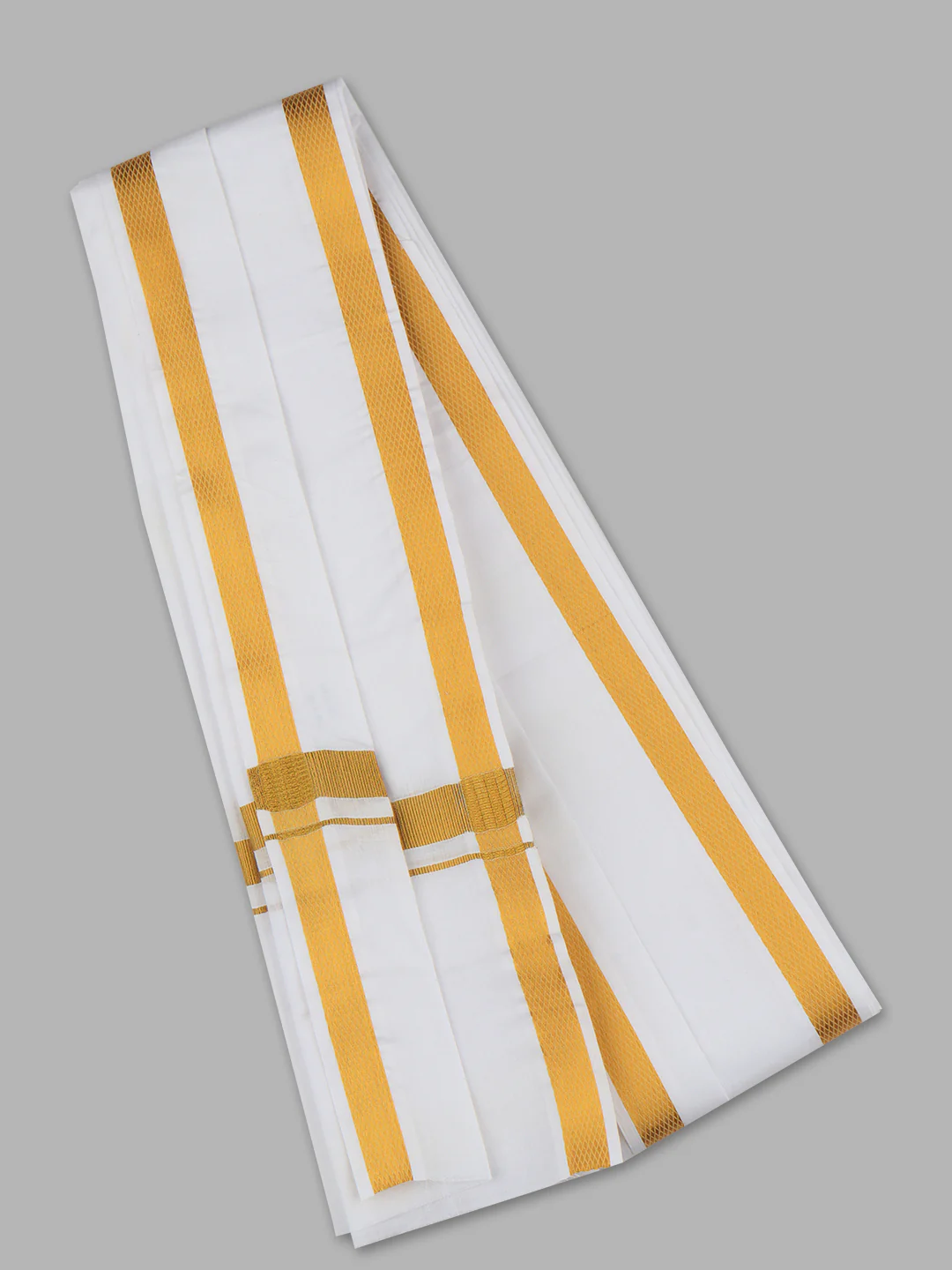 Vetha 3/4" inch Jari Towel White VF - Image 2