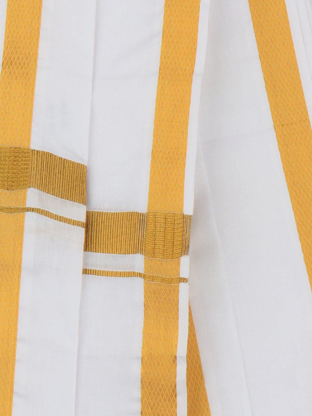 Vetha 3/4" inch Jari Towel White VF - Image 3