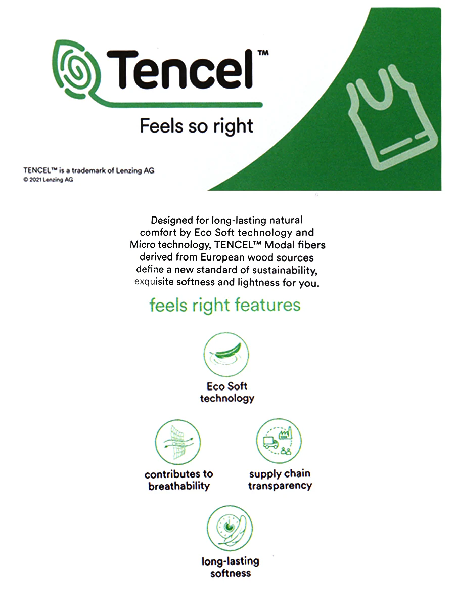 TENCEL™ Modal Fiber Outer Elastic White Trunk - Image 5