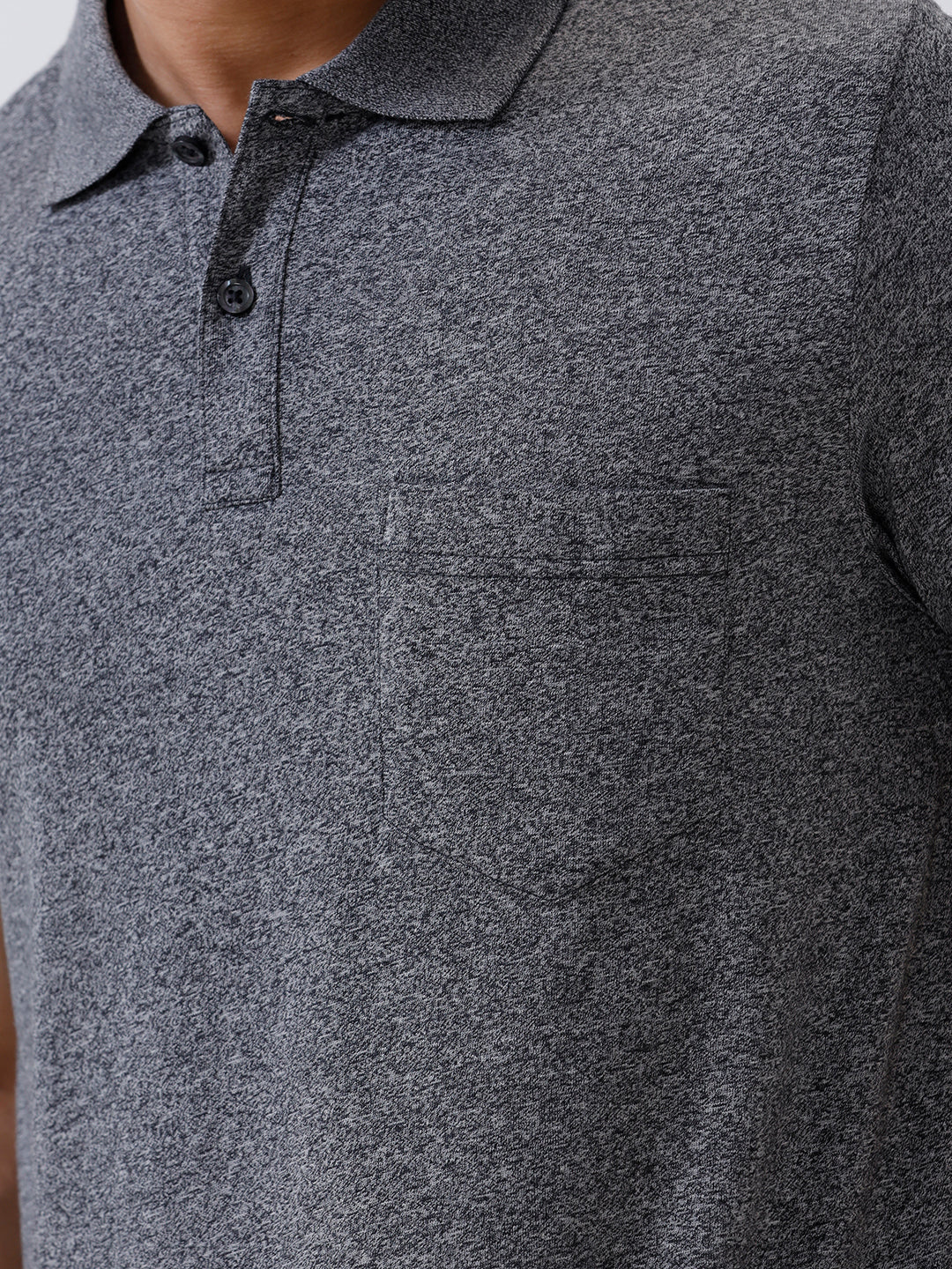 TENCEL™ Modal Fibers with Micro technology Polo T-Shirt Black Grindle EMP2 - Image 3