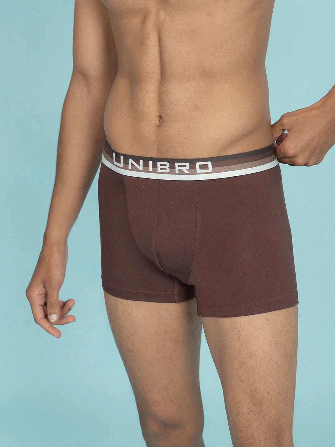 TENCEL™ Modal Micro Elastane Stretch Trunk Coffee Brown - Image 4