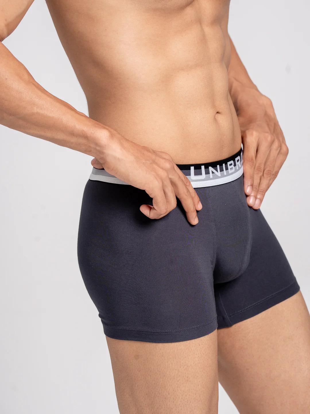 TENCEL™ Modal Micro Elastane Stretch Trunk Graphite Grey - Image 3