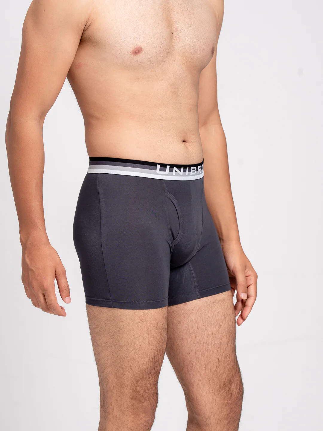 TENCEL™ Modal Micro Elastane Stretch Trunk Graphite Grey - Image 5