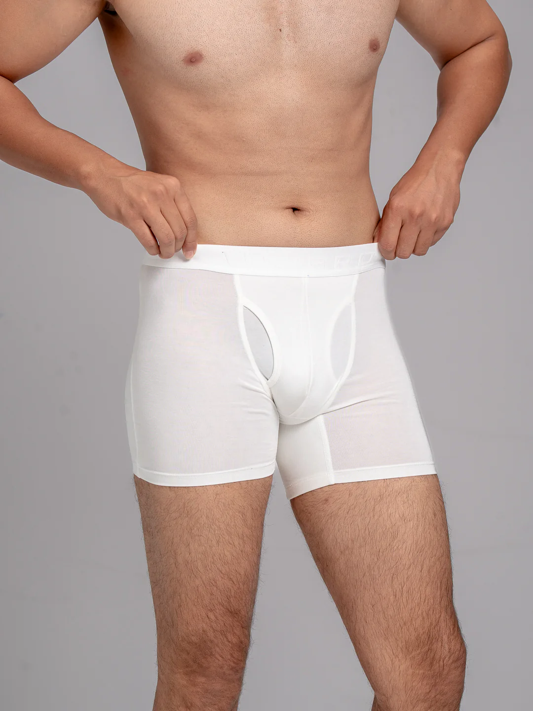 Tencel Micro Modal Elastane Stretch Boxer Brief White