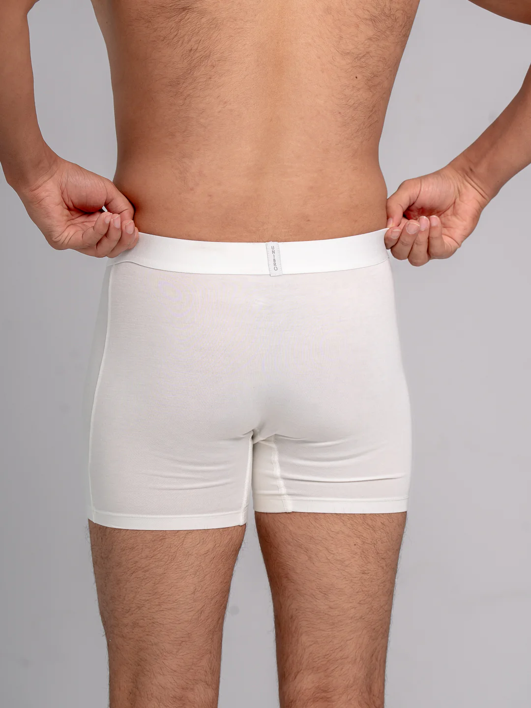 Tencel Micro Modal Elastane Stretch Boxer Brief White - Image 4