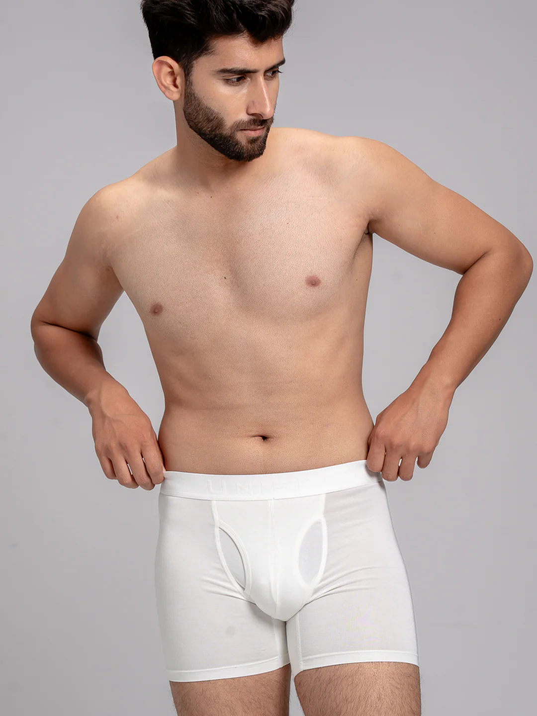 Tencel Micro Modal Elastane Stretch Boxer Brief White - Image 6