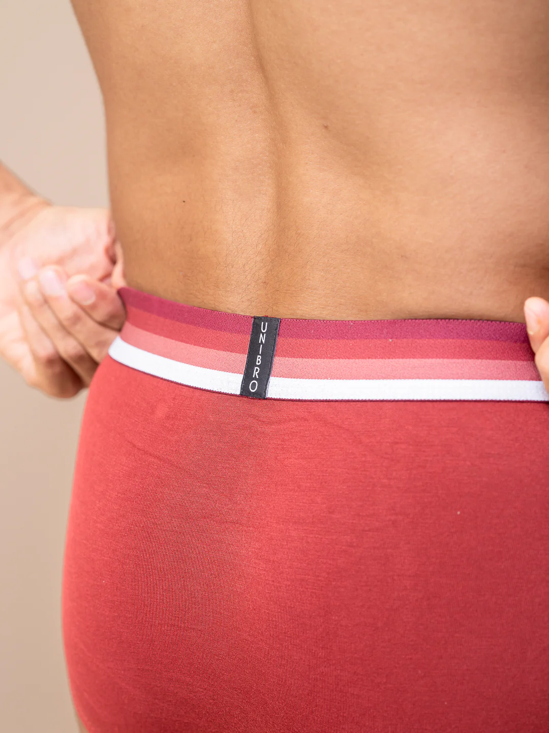 Tencel Micro Modal Elastane Stretch Brief Maroon - Image 6