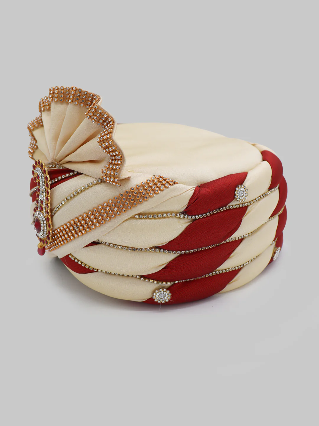 Traditional Silky Style Wedding Turban  - 102 - Image 3