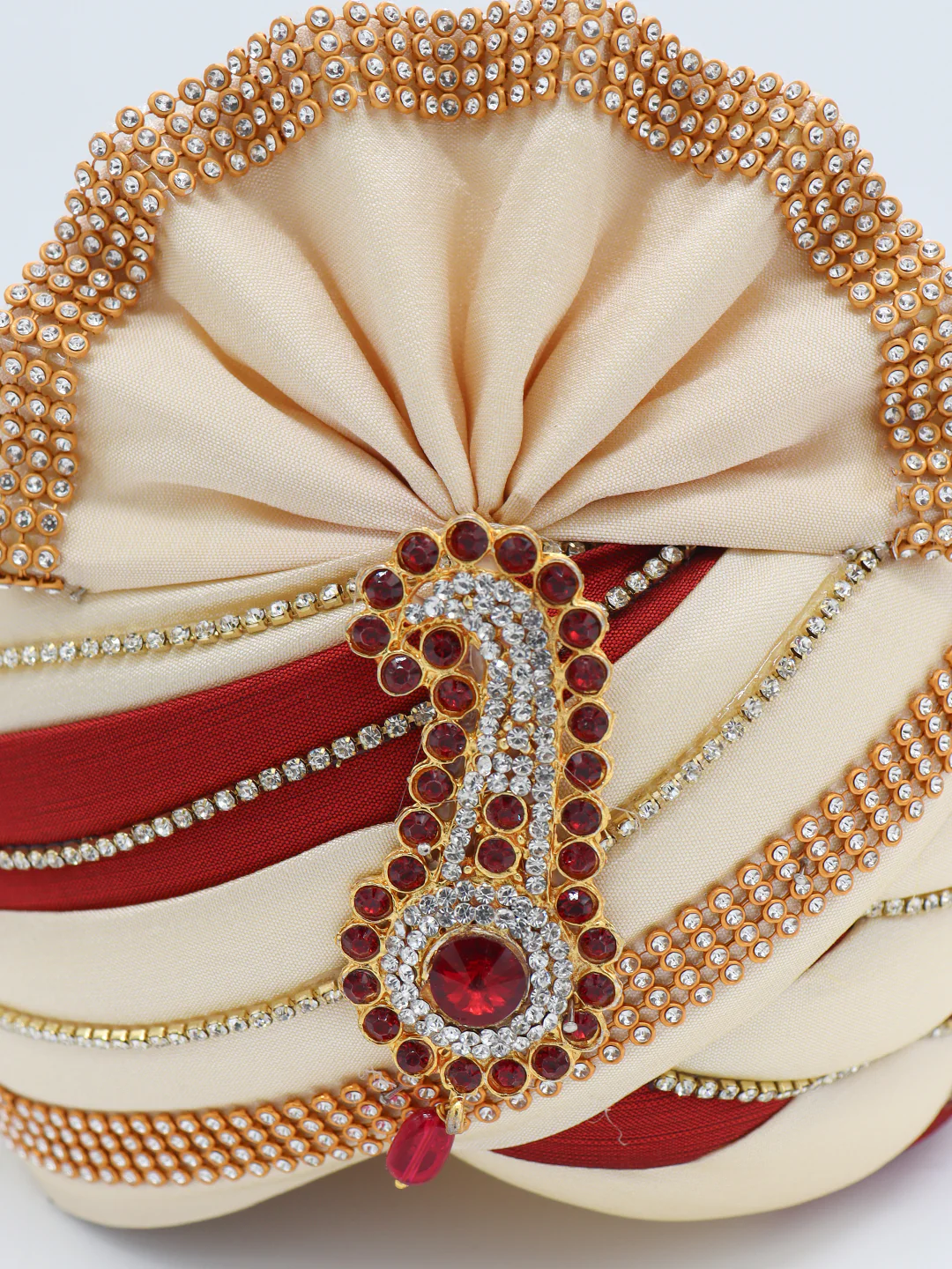 Traditional Silky Style Wedding Turban  - 102 - Image 4