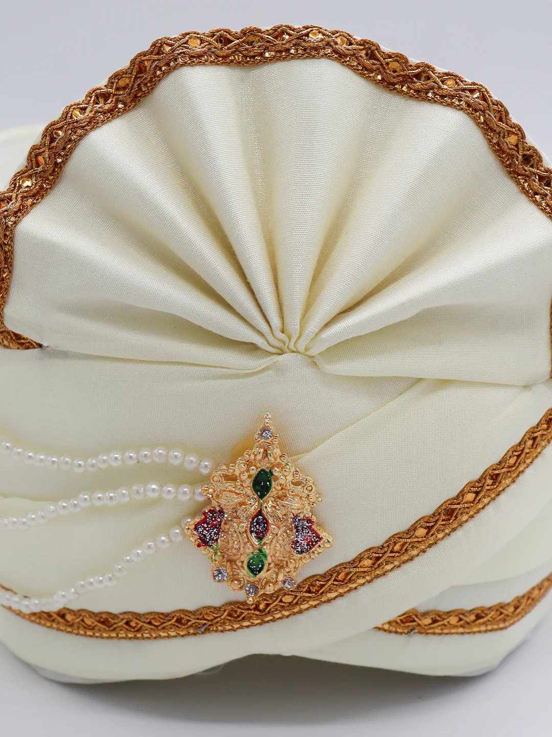 Traditional Silky Style Wedding Turban  - 109 - Image 4