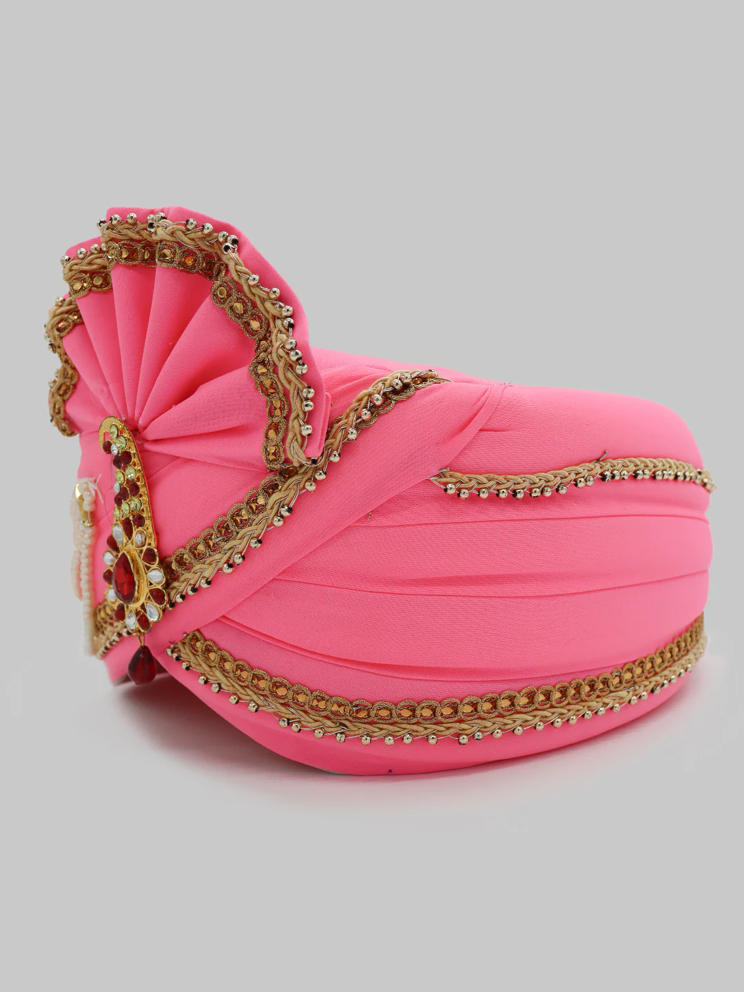 Traditional Silky Style Wedding Turban  - 111 - Image 3