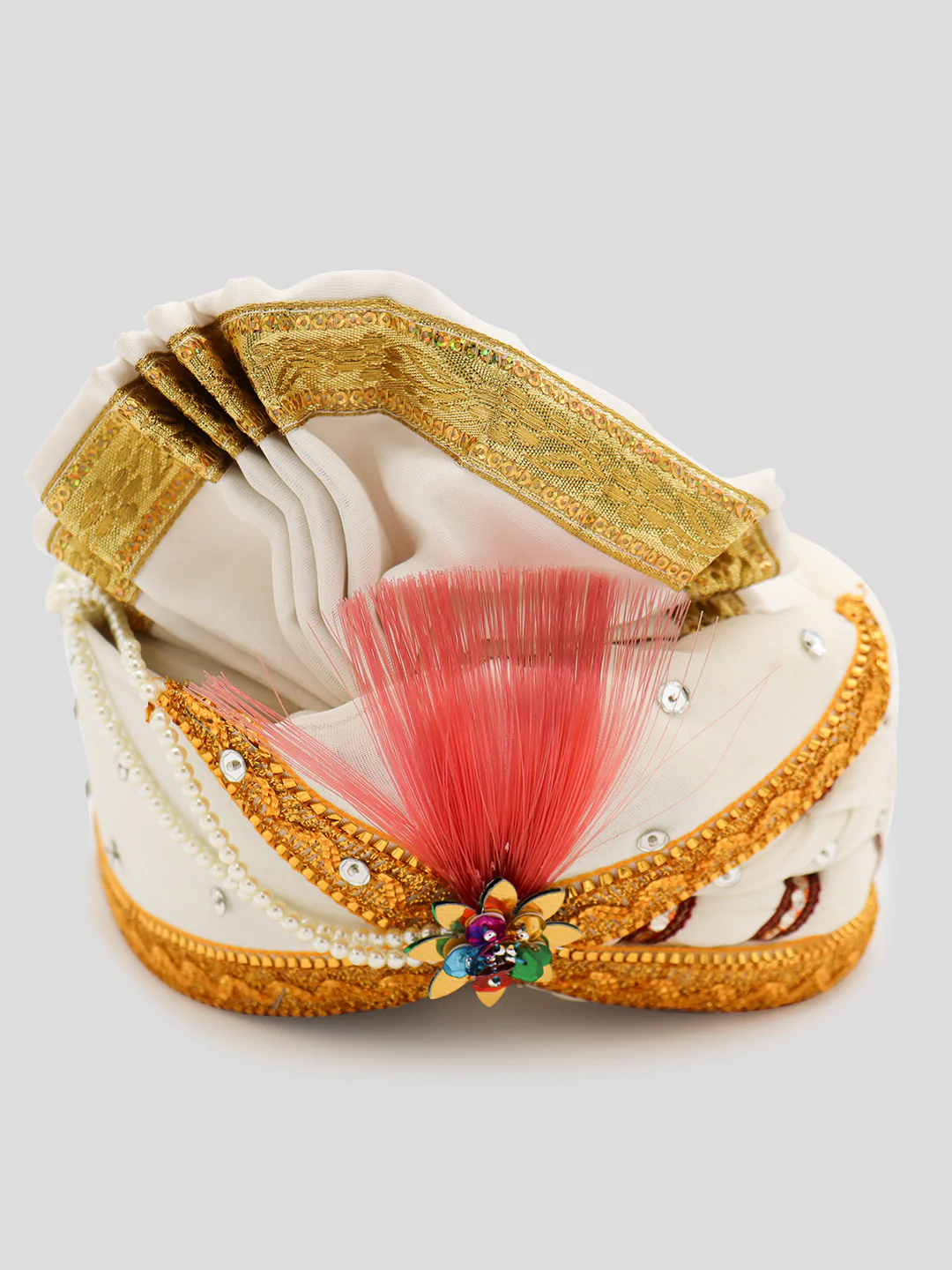 Traditional Silky Style Wedding Turban  - 74 - Image 3