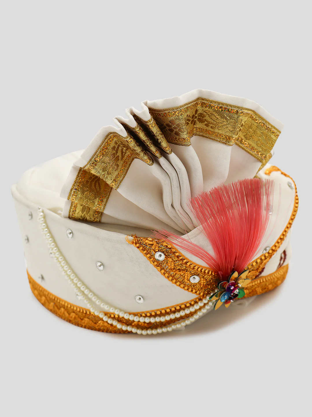 Traditional Silky Style Wedding Turban  - 74 - Image 4