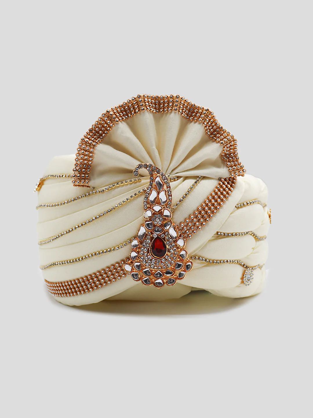Traditional Silky Style Wedding Turban - 83