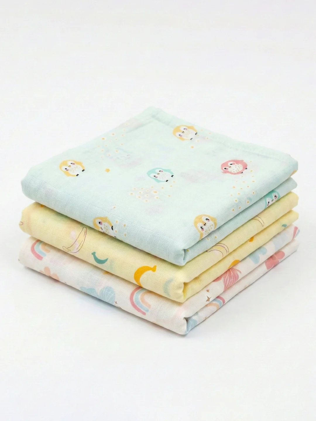 Ultra Soft Newborn Baby Wrapping Cloth (Pack of 3)  Lightweight & Breathable Cotton  | 1m x 1m - Image 7