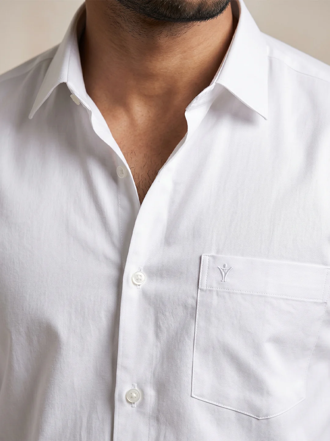 White Shirt with Kakhi Pants Super Saver Summer Collection - Image 6