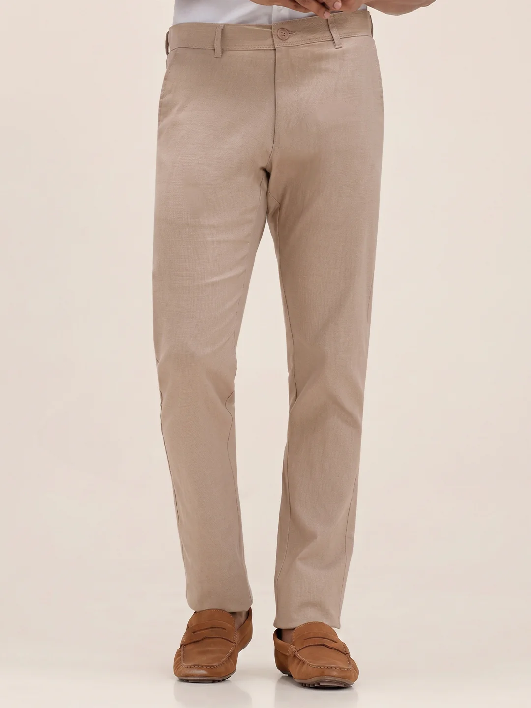 White Shirt with Kakhi Pants Super Saver Summer Collection - Image 7
