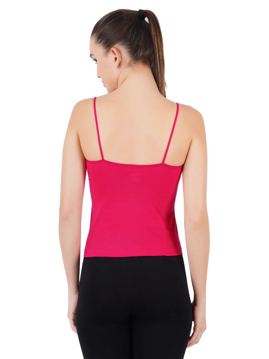 Women 100% Combed Cotton Assorted Colour Camisole Amoka (Pack of 2) - Image 2