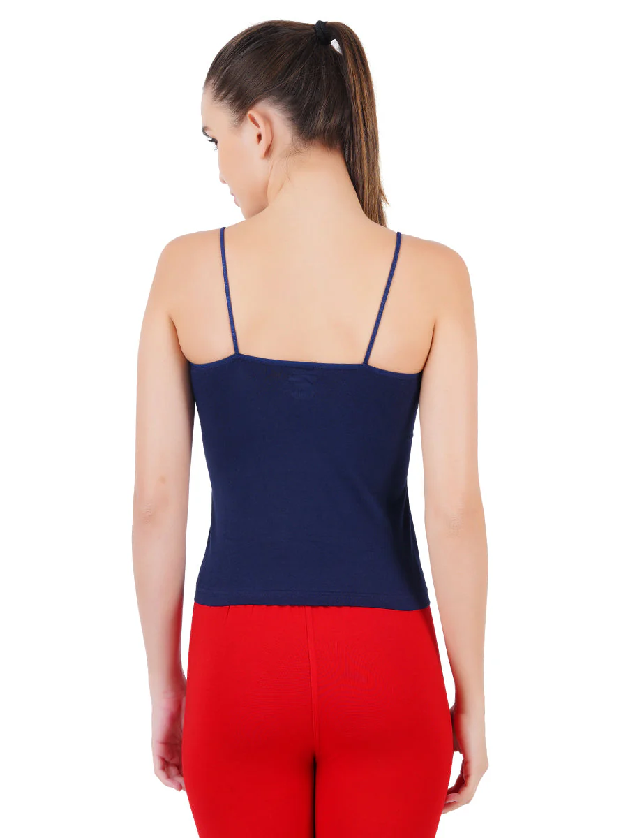 Women 100% Combed Cotton Assorted Colour Camisole Amoka (Pack of 2) - Image 4