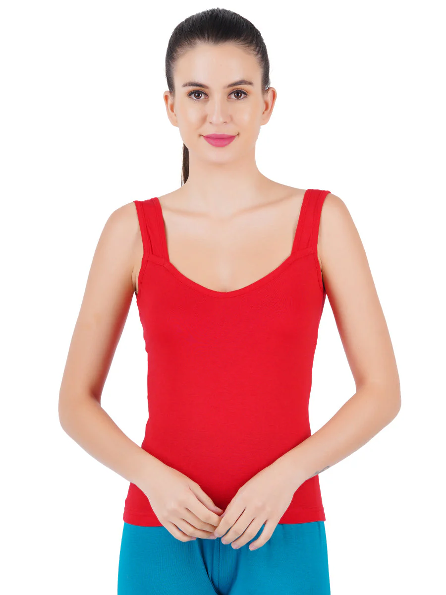 Women 100% Combed Cotton Assorted Colour Camisole Gracey (Pack of 2)