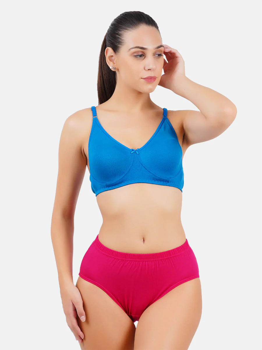 Women 100% Combed Cotton Assorted Plain Panties For U (3 Pcs pack) - Image 2