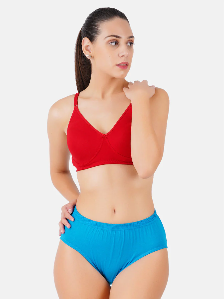 Women 100% Combed Cotton Assorted Plain Panties For U (3 Pcs pack) - Image 3