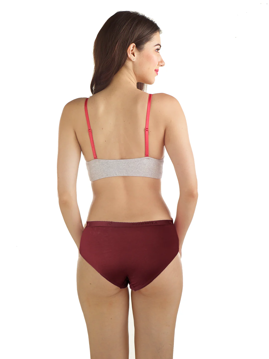 Women 100% Combed Cotton Assorted Plain Panties Lyca (Pack of 4) - Image 3