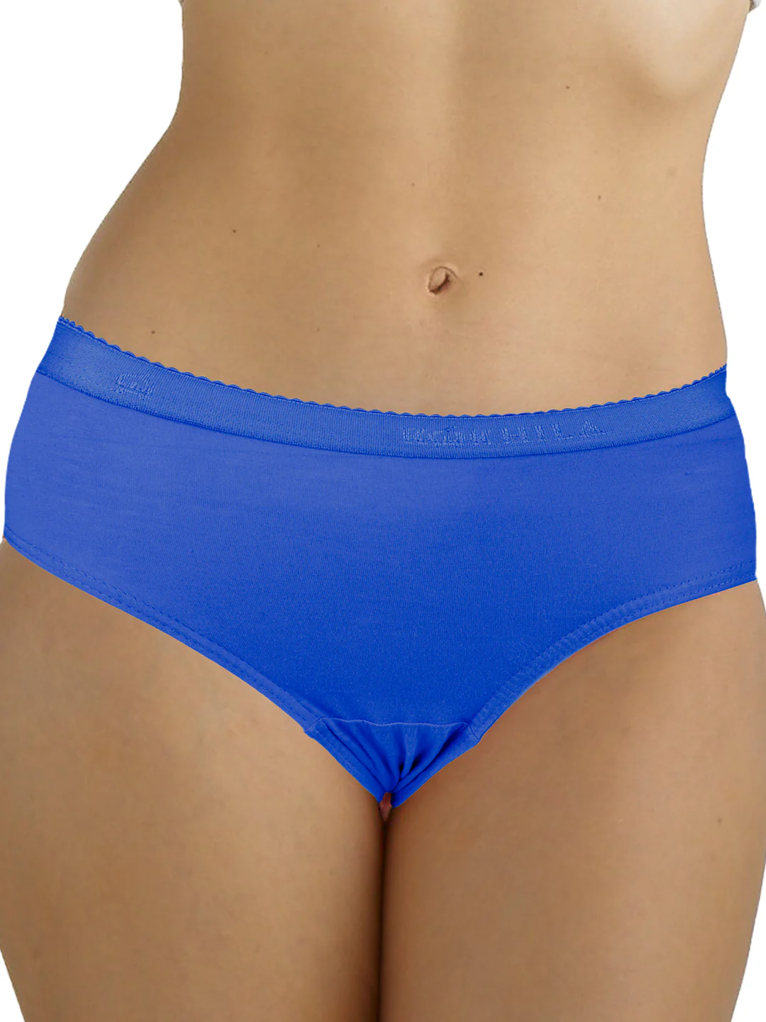 Women 100% Combed Cotton Assorted Plain Panties Lyca (Pack of 4) - Image 7