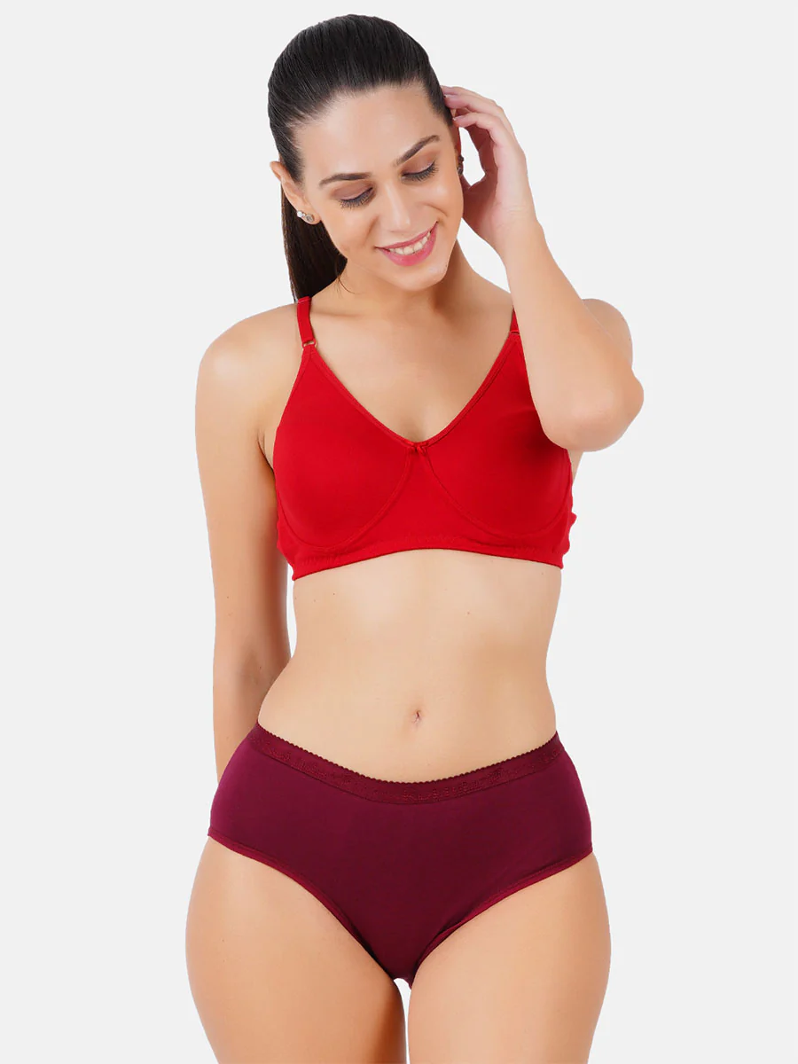 Women 100% Combed Cotton Assorted Plus Size Plain Panties Only U (3 Pcs pack) - Image 3